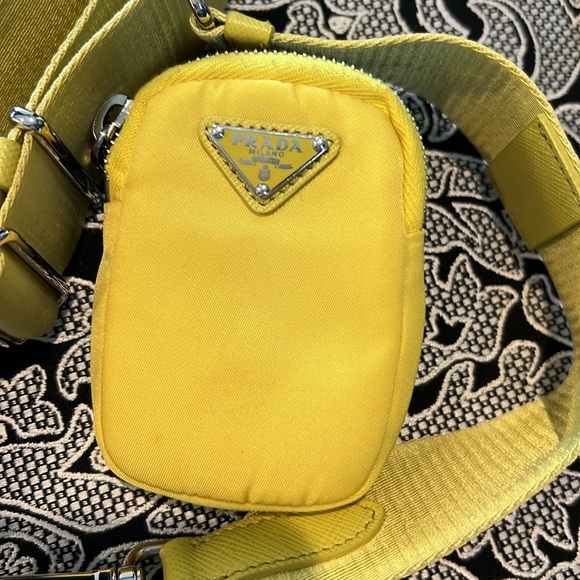 Prada- yellow nylon crossbody - Picture 3 of 9